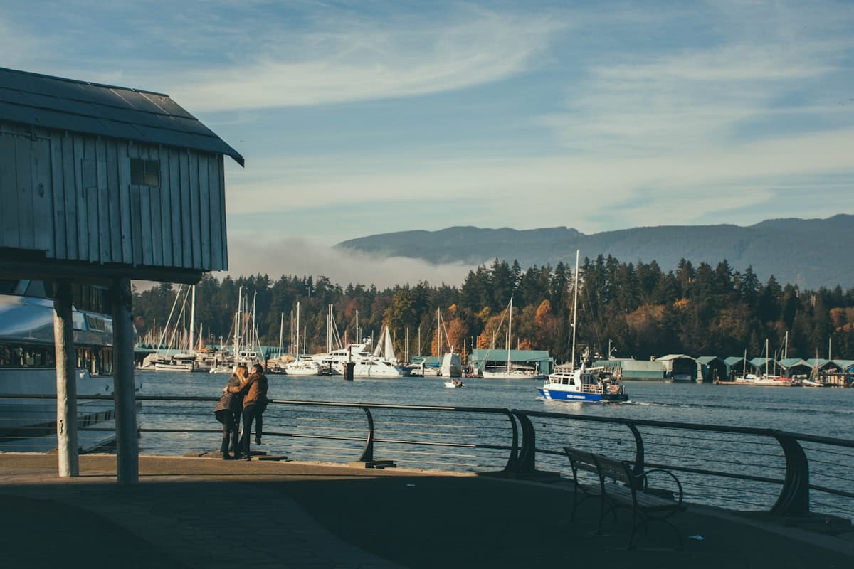 Romantic sunset scene in Vancouver, Canada — honeymoon guide