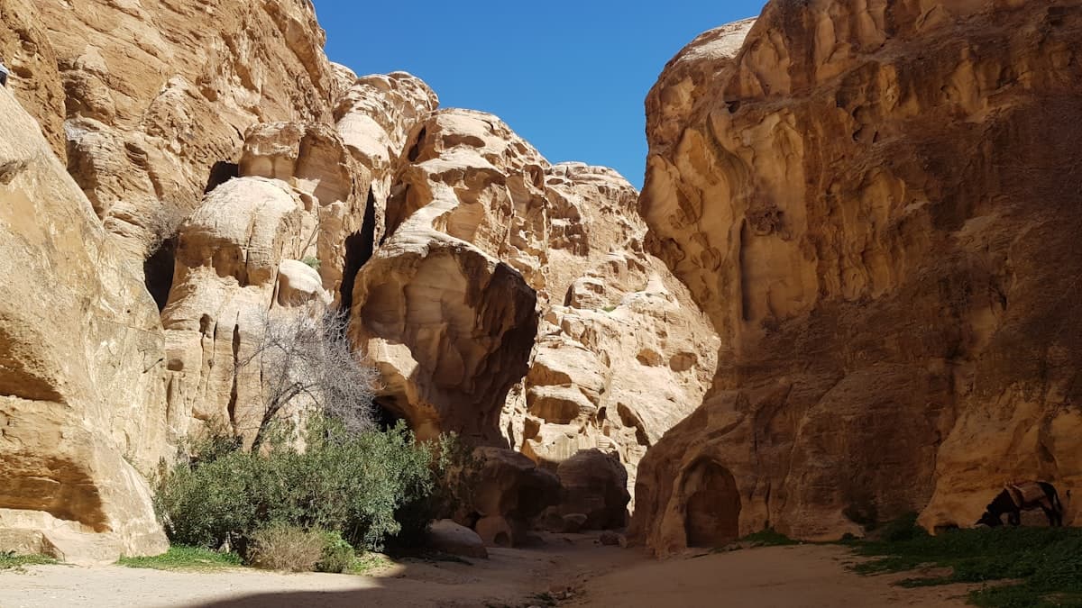 Hidden gem location in Petra, Jordan — off the beaten path