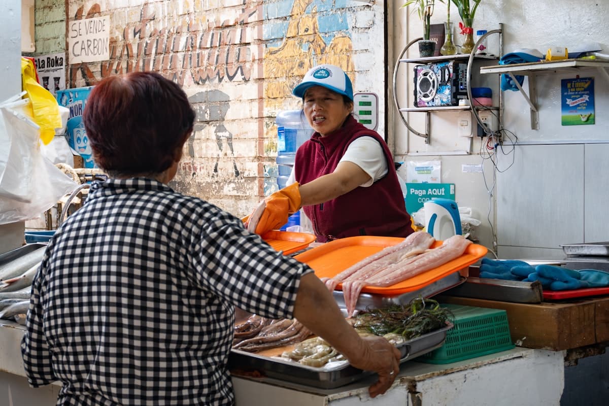 Budget-friendly street scene in Lima, Peru